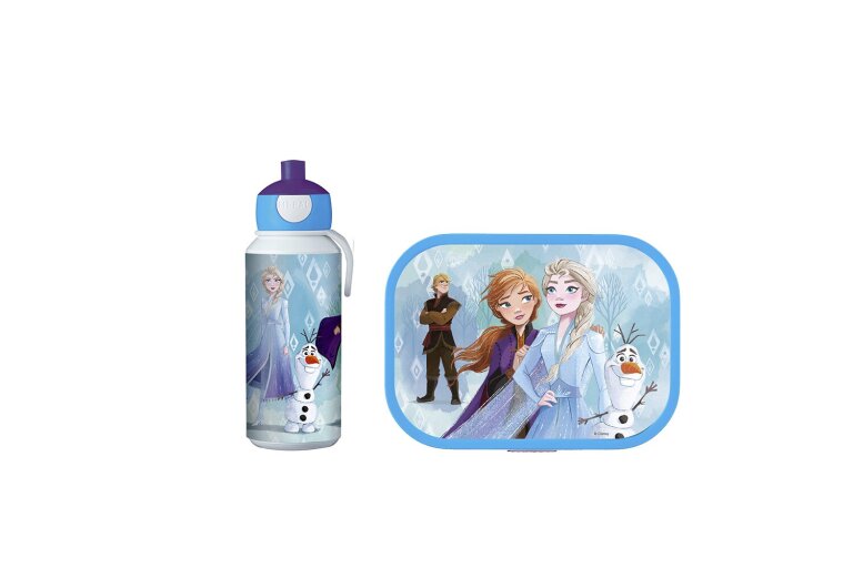 Disney Frozen 2 Fiambrera con botella de agua, bolsa de almuerzo suave  aislada para niños y niñas