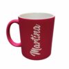 Taza fuxia personalizada