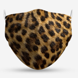 leopardo animal print mascarilla